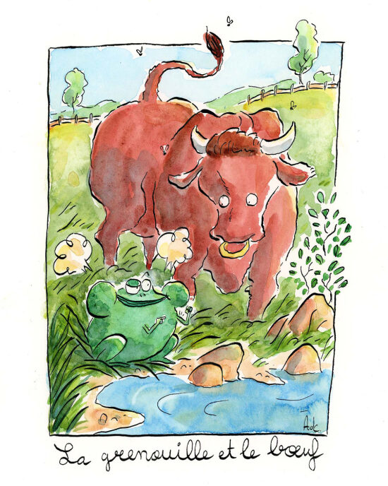 La grenouille et le bouf