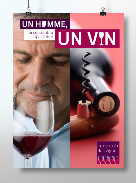 OPÉRATION "UN HOMME / UN VIN COMPTOIR DES VIGNES