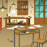 Atelier de travail avec outils