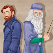 Illustration de deux personnages de fiction