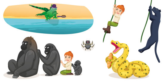 Aventure animale avec enfants