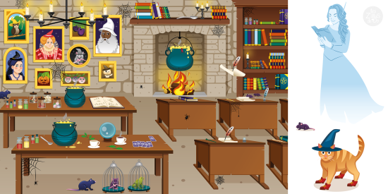 Salle de classe de sorcière