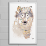 Loup dans la forêt