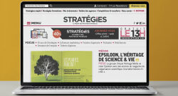 Conception du site de l'hebdomadaire Stratégies - julien josset-directeur-artistique