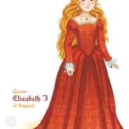 Reine Elizabeth I en illustration