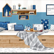 Chambre moderne aux accents scandinaves
