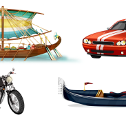 Véhicules variés en illustration