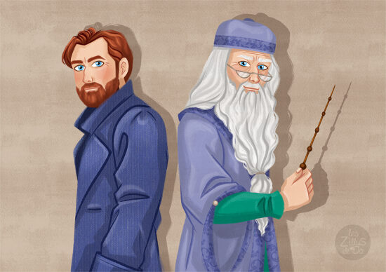 Deux personnages de fiction