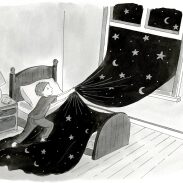 Enfant découvrant les étoiles