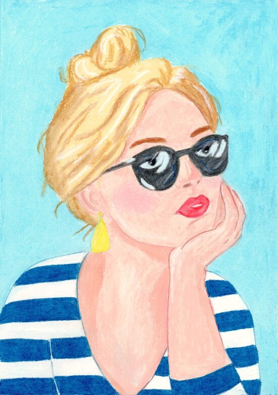 Portrait de femme stylée