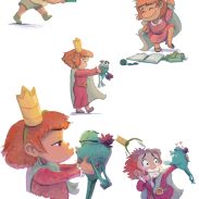 Un enfant roi et un prince à la recherche d'un dragon