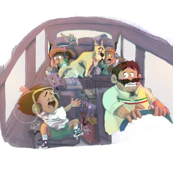 Catastrophe dans une voiture en Italie