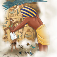 pharaon et dieu anubis