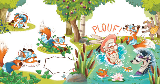 Plouf ! Les loups dans la rivière