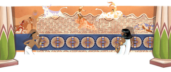 mur de fresque grec ancien