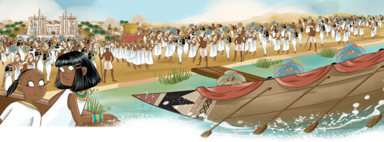 Bateau pharaonique sur le Nil