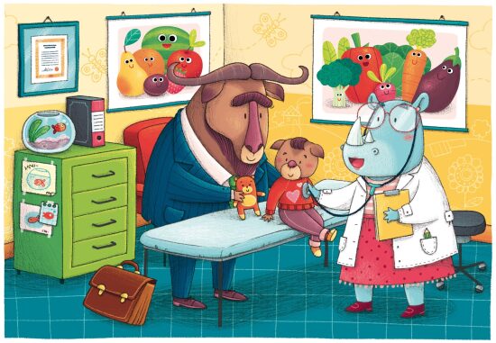 Consultation chez le médecin végétalien